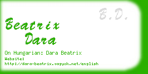beatrix dara business card